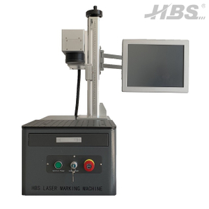 Máquina de marcado láser de fibra para marcado de metales de escritorio HBS-GQ-20J