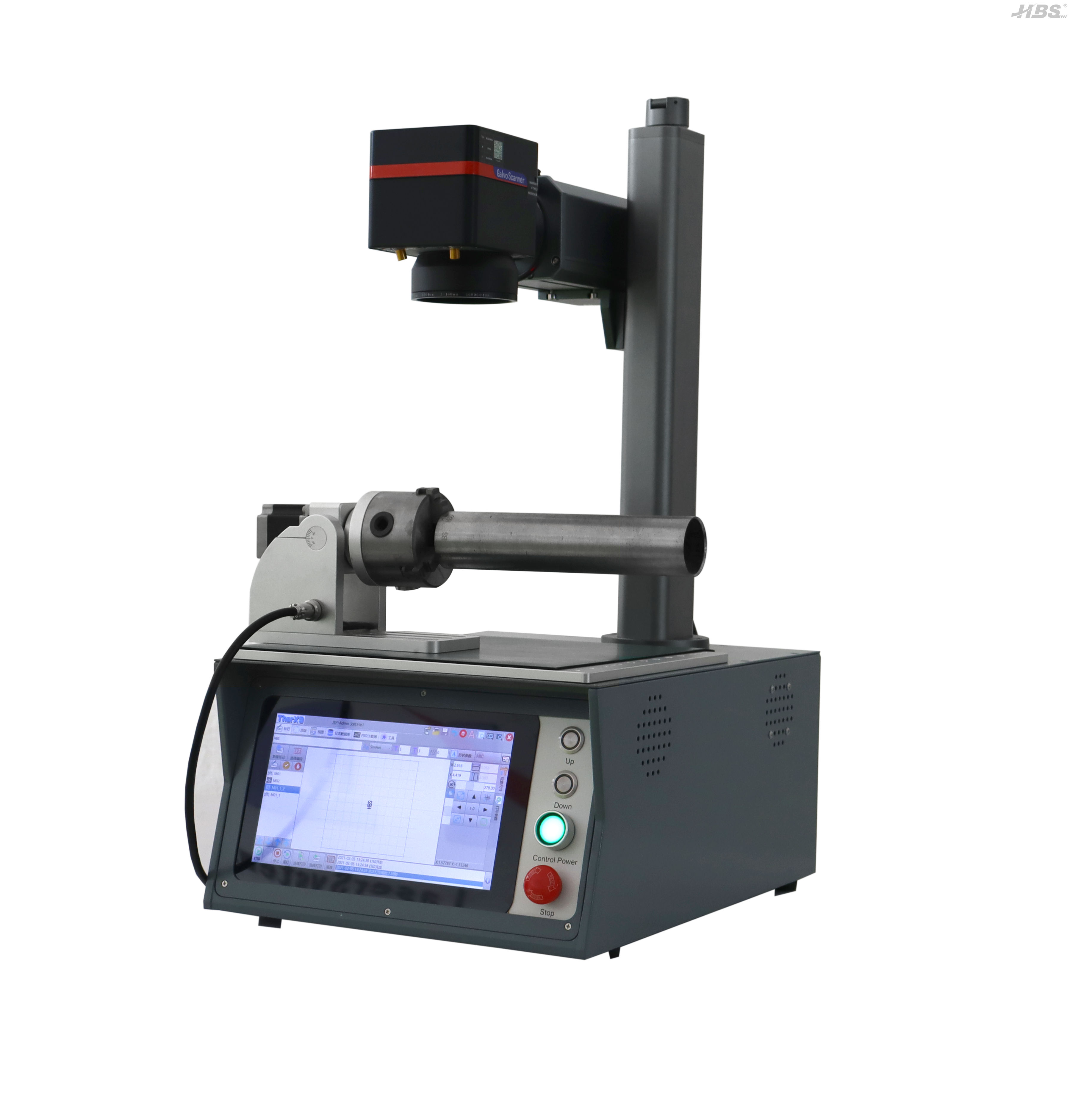 Nuevo banco de presentación Top Compact Economic láser Machine HBS-GQ-20 Nuevo