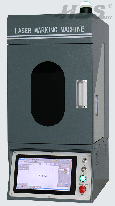 Equipo de grabado láser de fibra económico de escritorio cerrado HBS-gabinete GQ-20