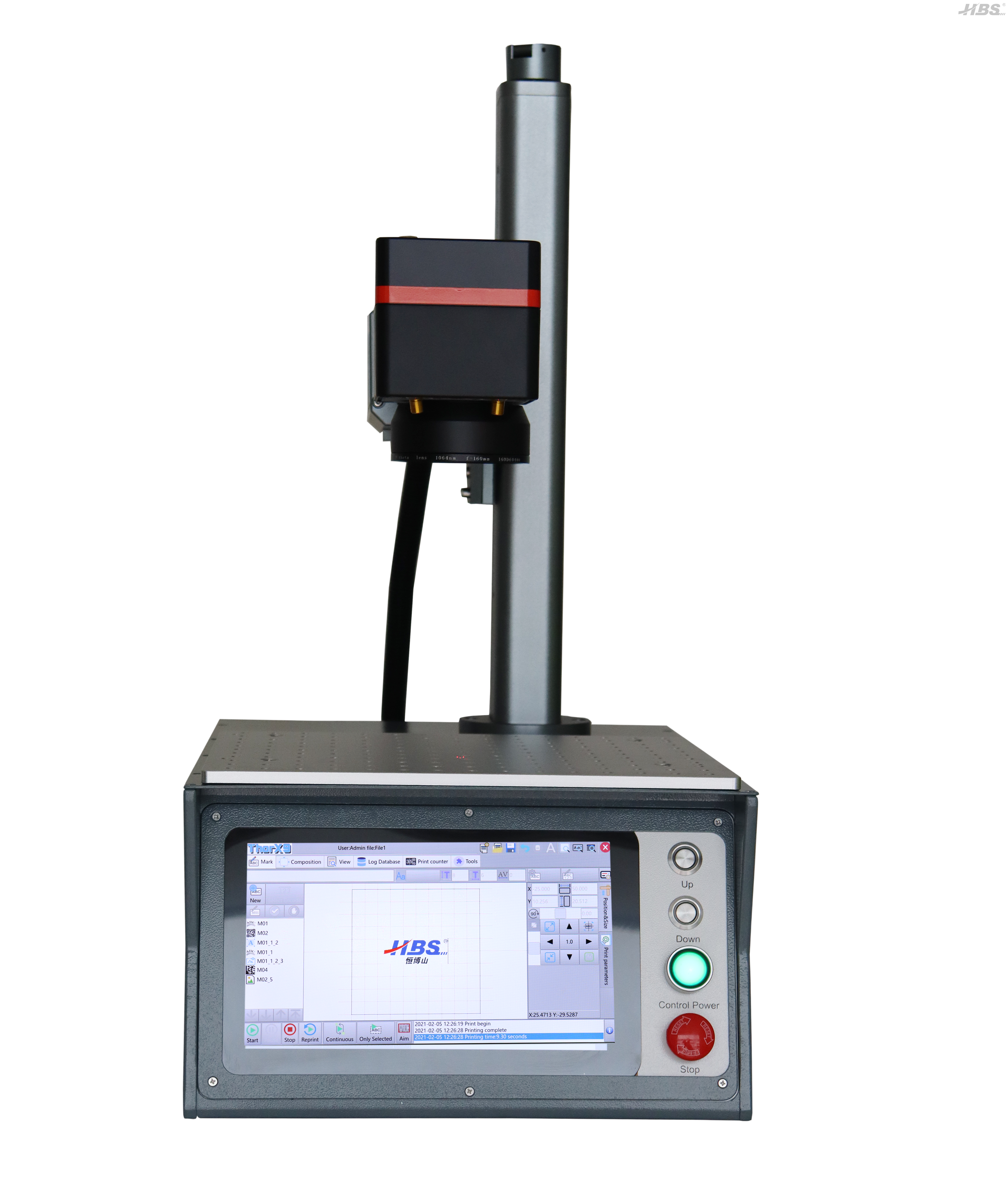 Nuevo banco de presentación Top Compact Economic láser Machine HBS-GQ-20 Nuevo